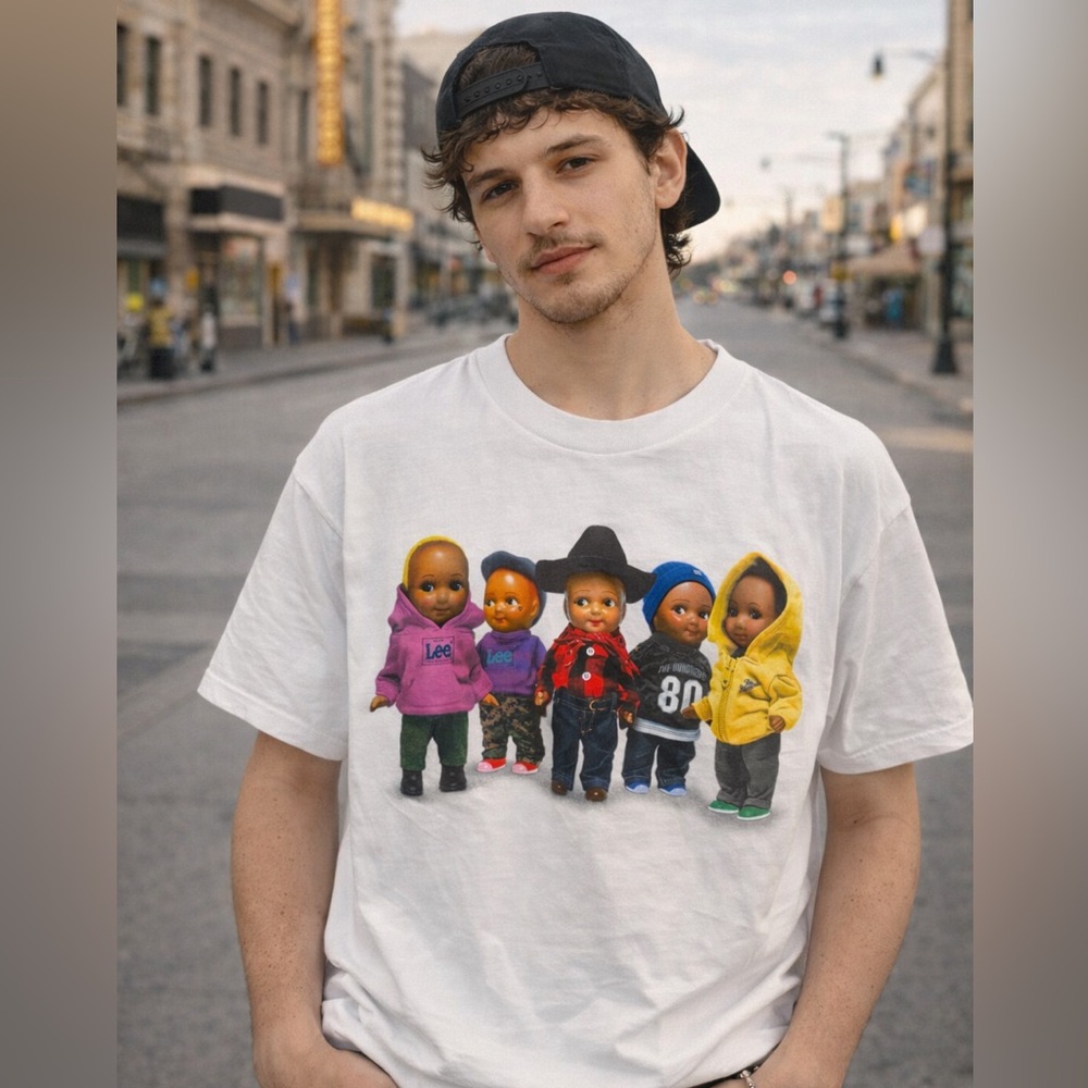 The Hundreds Kids Graphic T-Shirt - White with Colorful Characters